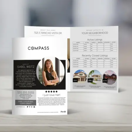 compass bi fold brochures