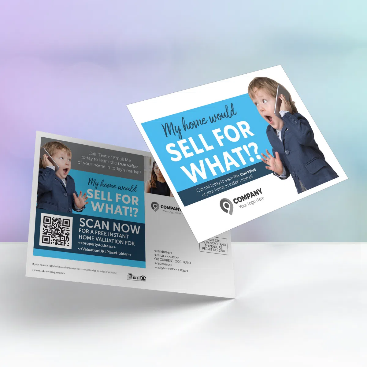 Direct mail postcards for real estate