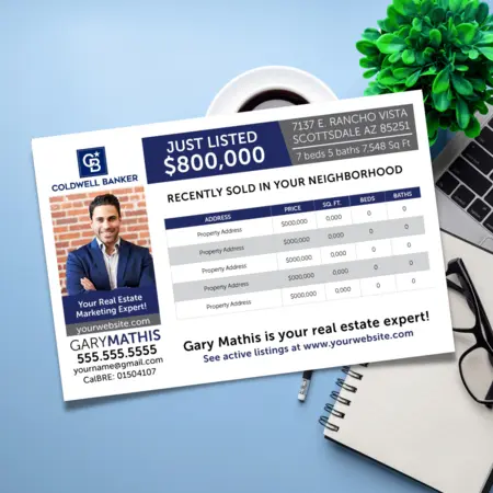 Just Listed postcards