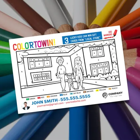 Coloring Postcards