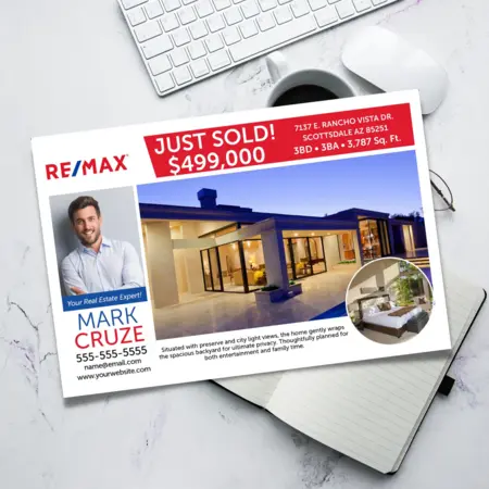 RE/MAX Just Sold Postcard - Modern home sold for $499,000