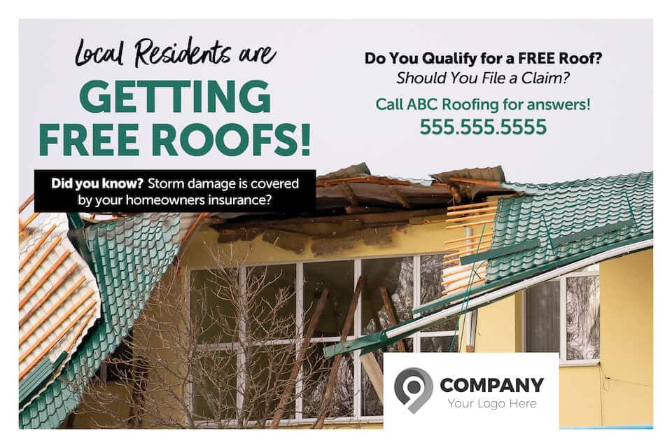 Roofing Services Postcard