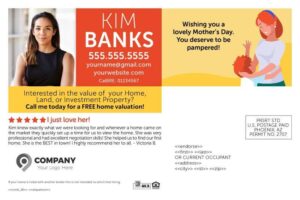 Happy Mothers Kim Banks Postcard Template Back