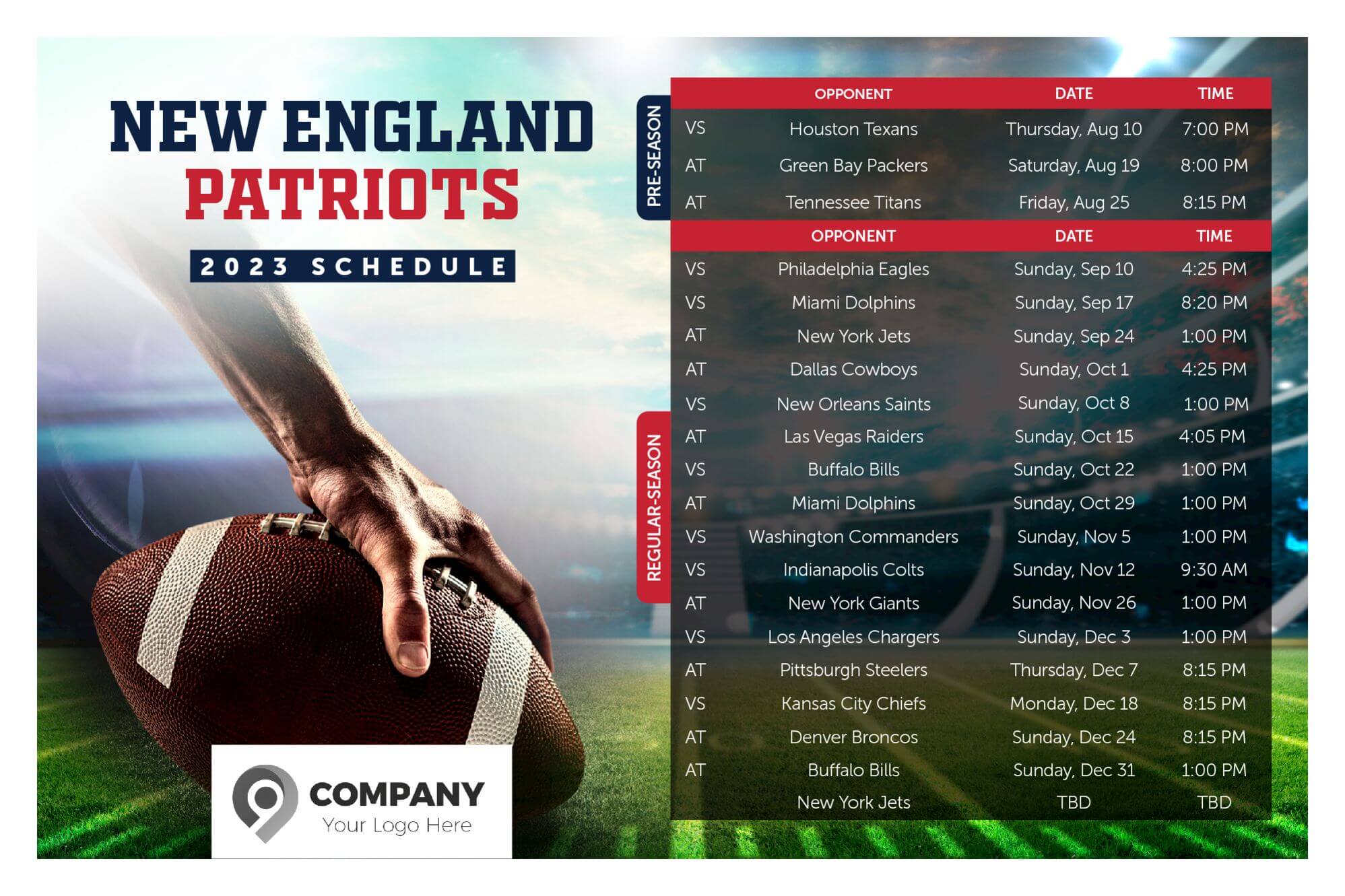 New England Patriots (Front)