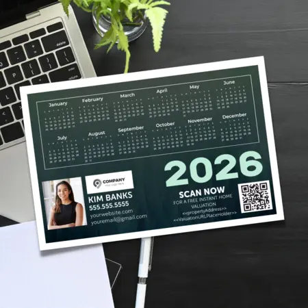 Real Estate Calendar Postcards
