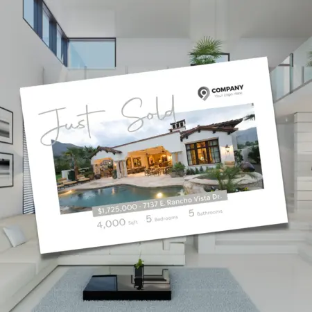 luxury real estate postcards that work