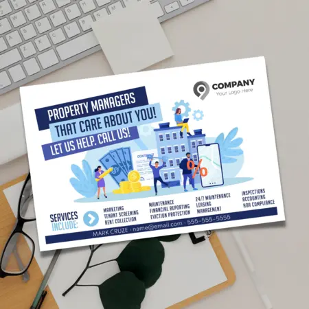 property management marketing postcards