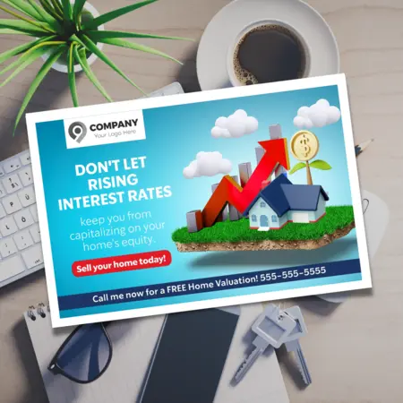 rising interest rate postcards