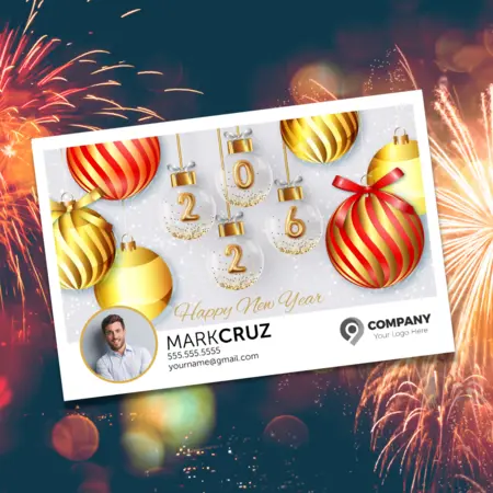 new year 2026 postcards