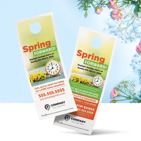 spring forward door hangers
