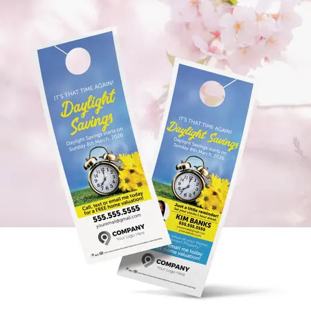 spring forward door hangers