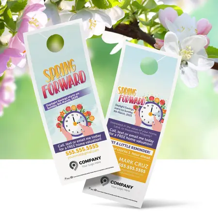 spring forward door hangers
