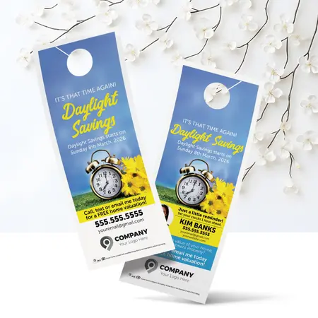 spring forward door hangers