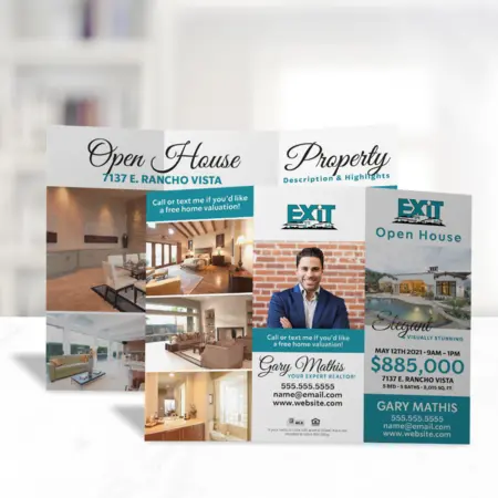 exit tri-fold brochures